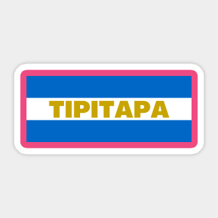Tipitapa City in Nicaraguan Flag Colors Sticker